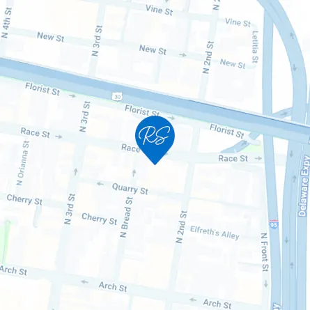 map of race street dental location